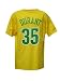Kevin Durant #35 Seattle SuperSonics Gold Name and Number Adult T-Shirt
