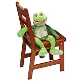 Lipper Extra Set of 2 Childrens Chairs Color-Size - 13 inches - Walnut