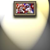 Completely Handpainted American Football Sport Painting, Custom Order FL7538, Oil on Canvas, with Option to Paint Jerry, Brett & Co. from Any Other Favorite Photograph or Picture, Unframed, Size 15'' x 27" inches