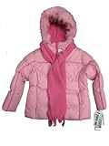 Toddler Girls Coat Rothschild Pink Washabel Jacket with Maching Fleece Shawl Size 3t-4t (4T)