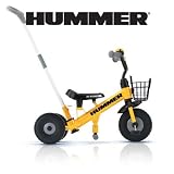 HUMMER(ハマー)カジキリ機構・手押し棒付き三輪車 HUMMER TRYCYCLE イエロー HUMMER TRYCYCLE