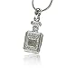 Designer Style Perfume Bottle No. 5 Silver Crystal Pendant Fashion Necklace