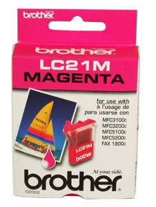 Brother LC21M Magenta Ink Retail Packaging