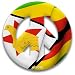 Peace Sign Magnet of Zimbabwe by MEYOTO