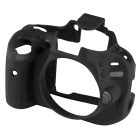 Walimex pro easyCover Custodia in silicone per Nikon D5100 con protezione per display