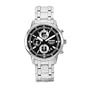 Seiko Men's SNDC27 Chronograph Stainless Steel Black Dial Watch