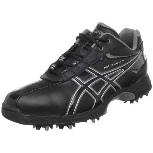 ASICS Men's GEL-Tour Lyte Golf Shoe,Black/Silver/Black,12 M