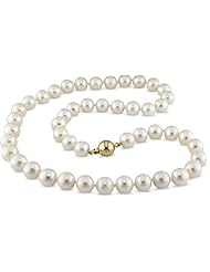 14k Yellow gold 9-9.5 MM Freshwater Cultured Pearl Strand, 18"