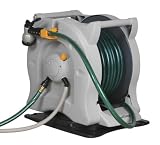 Outdoor Living : No-Crank Columbus Hose Reel with Swivel Base - 100'