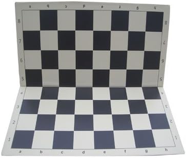 Double-Folding Chess Board, Black and Buff