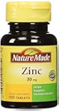 Nature Made Zinc 30 mg, 100 Tablets