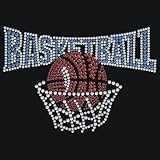 Men's Long-Sleeve T-Shirt : Basketball - Embellished Rhinestones