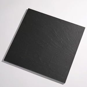 【クリックで詳細表示】300×300mm背景用タイル(スレート[黒石さざ波調]) JS-TS