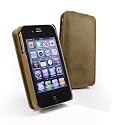 Tuff-Luv Saddleback echte Ledertasche (zweite Version) im sattelbraun f&uuml;r iPhone 4G / 4 - braun
