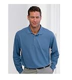 Adult 50/50 Cotton/Poly Long-Sleeve Golf Shirt with Spotshield