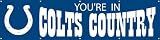 You're in Colts Country 8 Foot Applique and Embroidered Banner - NFL Football Fan Shop Sports Team Merchandise