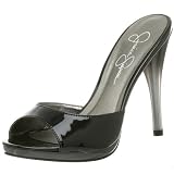 Jessica Simpson Womens Jargon Slide,Black,7.5 M