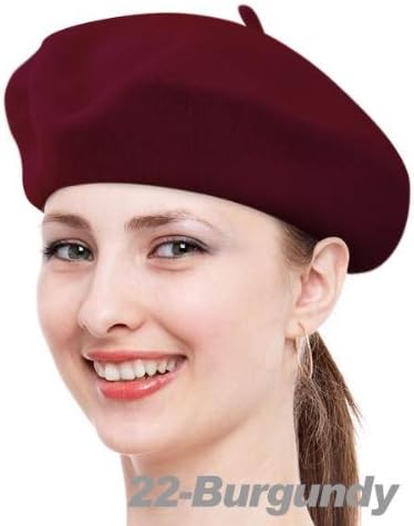 True Wool Beret Burgundy For Women