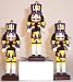 LOUISIANA STATE LSU TIGERS 3 NUTCRACKER CHRISTMAS ORNAMENTS