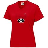 Nike Georgia Bulldogs Red Ladies Double Logo T-shirt