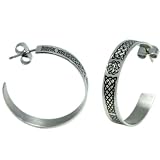 41mkQeQOLOL. SL160  Irish Celtic Tribal Earrings Stainless Steel Celtic Jewelry with Tribal Design Good Luck Irish Girfts Irish Jewelry for Women