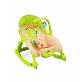Fisher-Price Newborn-To-Toddler Portable Rocker, Lizards