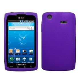 Purple Silicone Case / Skin / Cover for Samsung Captivate SGH-I897