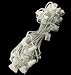 25' Commercial C9 Christmas Light Socket Set - 12" Spacing 18 Gauge White Wire