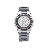 Casio Women's BGA-114-8 Baby-G Silver Resin Pink Dial Watch