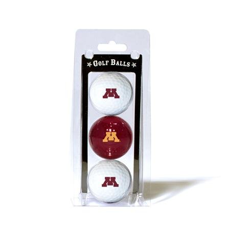 Minnesota Golden Gophers Ncaa Team Logo 3 Golf Ball Pack