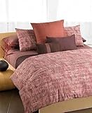 CALVIN KLEIN Laharia Full/Queen Duvet Cover, Comforter Cover, Red Sandalwoo ....