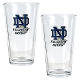 Notre Dame Fighting Irish 2pc Pint Ale Glass Set NCAA College Athletics