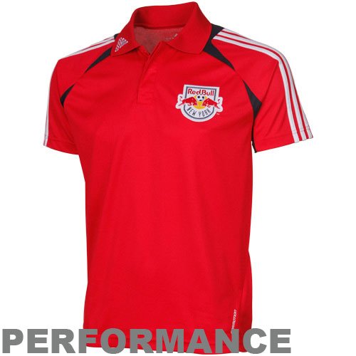 adidas New York Red Bulls ClimaCool Jersey Polo - Red