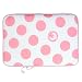 Isis Dei 13" MacBook Memory Foam Laptop Sleeve - White/Pink (PPMF13)
