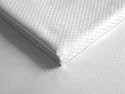Elegant 300TC Sheet Deep Pocket White Sheet Set -Checker Pattern - 100% Combed Cotton; Single Ply, Queen