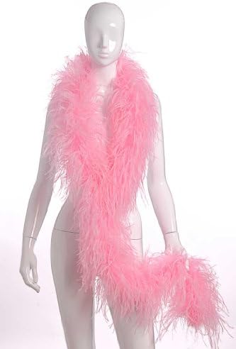 4 Plies Ostrich Boas Pink