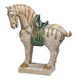 Chinese Tang Horse 13 Inch Statue Feng Shui Tribute Horse