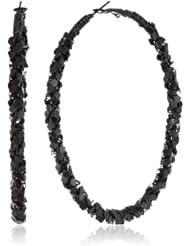 Mesh Dot Clutchless Hoop Earrings