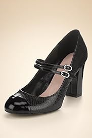 Round Toe Snakeskin Print Dolly Shoes