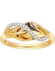 14k Yellow Gold Diamond Fashion Ring (0.08 cttw, H-I Color, I2 Clarity)