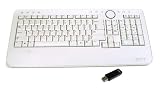 Genuine Dell White Multimedia Wireless Slim Keyboard with Receiver Part Numbers: Y853M, M797C / Model Number: Y-RBP-DEL4, C-UAM35