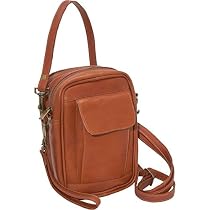 David King Leather Male Bag with Organizer in Tan
