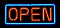 Get Noticed! - Professional 24" Neon 'Open' Sign - Includes Hanging Kit