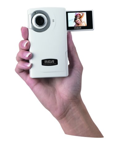 Cheap RCA EZ201 Small Wonder 60 Minute Point-and-Shoot Camcorder (White)