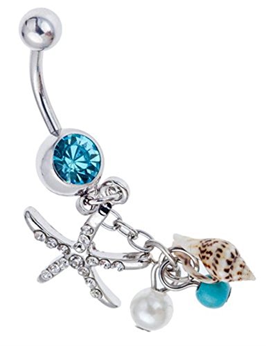 Udobuy®new summer sandbeach style belly ring 316l surgical steel…