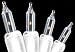 Kitchen & Housewares : Set of 100 Clear Everglow Mini Christmas Lights With White Wire