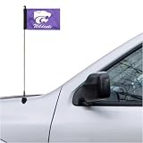 Kansas State Wildcats Purple Car Antenna Flag