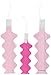 Ginger Ray Pink Tissue Hanging Fan Pinwheel Party Decorations, 3 Pack