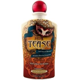California Tan Fatal Tease Bronzer Step 1 Indoor Tanning Salon Bronzing Tan Lotion for Men and Women 12 fl oz 355mL e