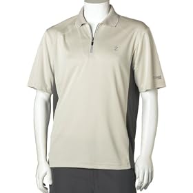 IZOD Men's Short Sleeved XFG Pieced Golf Polo With Cocona by Traptek